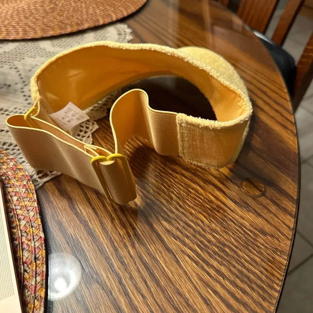 Cocokind yellow visor hat - one size